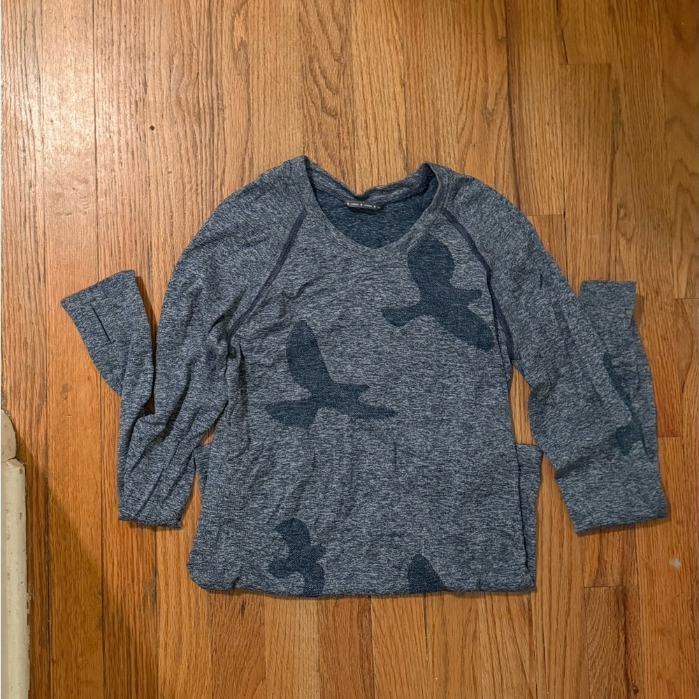 Oiselle Blue Long Sleeve Tee